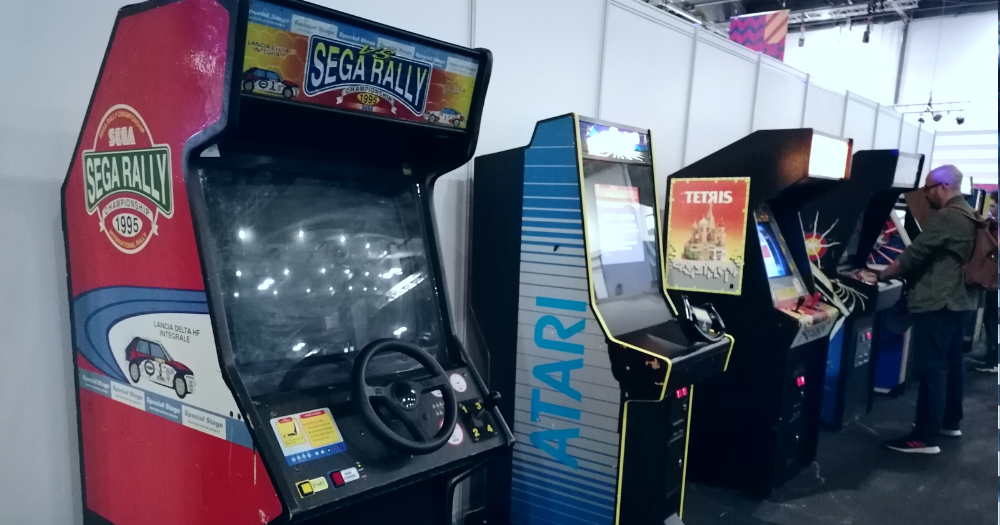 Pictured: gaming machines from the EGX convention in London