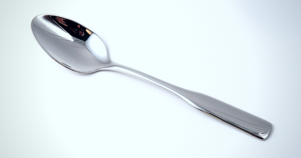 A mental health diary! Pictured: a spoon, to indicate The Spoon Theory